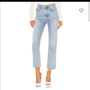 AGOLDE pinch waist high rise kick in riptide 26